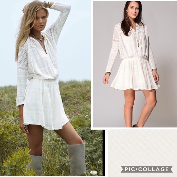 Free People Dresses & Skirts - NWT Free People Nomad Peasant Ivory Dress